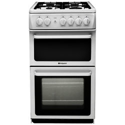Hotpoint HAG51P Gas Cooker, White